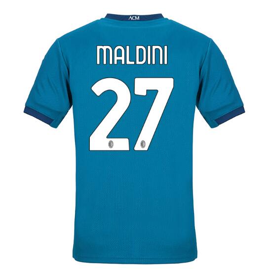 AC Milan Football Kit Third Soccer Jersey MALDINI #27 2020/21